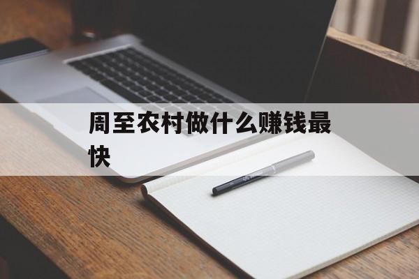 周至农村做什么赚钱最快