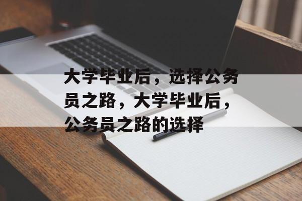 大学毕业后，选择公务员之路，大学毕业后，公务员之路的选择