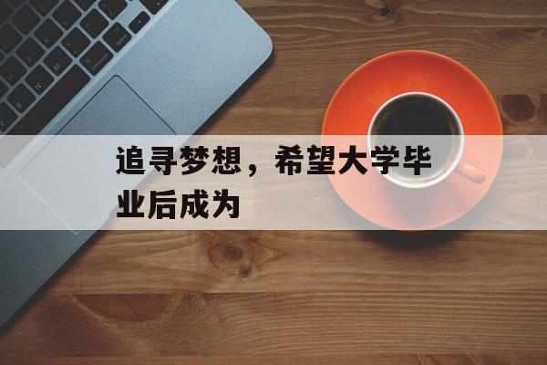 追寻梦想，希望大学毕业后成为