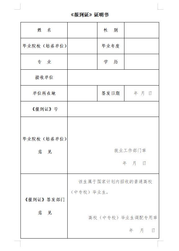 大学毕业后报到证(档案缺少报到证怎么办)