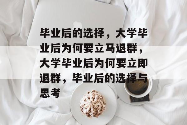 毕业后的选择，大学毕业后为何要立马退群，大学毕业后为何要立即退群，毕业后的选择与思考