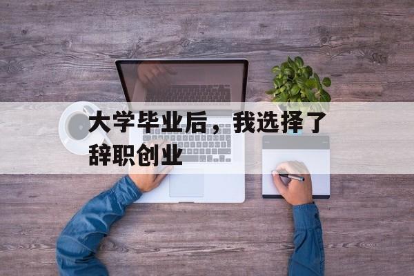 大学毕业后，我选择了辞职创业