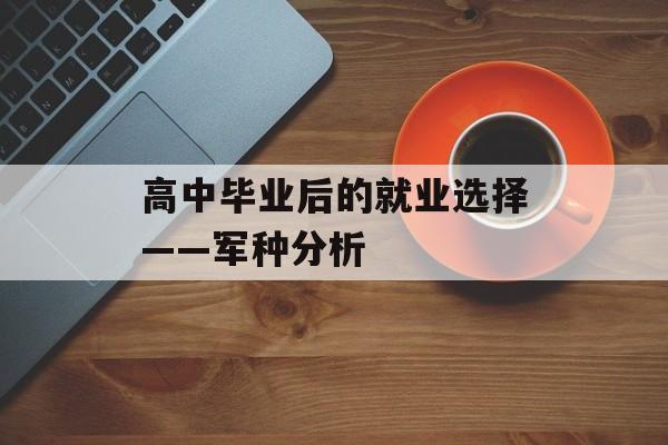 高中毕业后的就业选择——军种分析