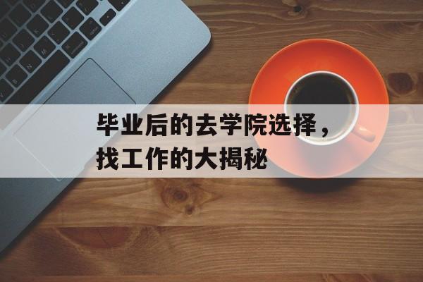 毕业后的去学院选择，找工作的大揭秘